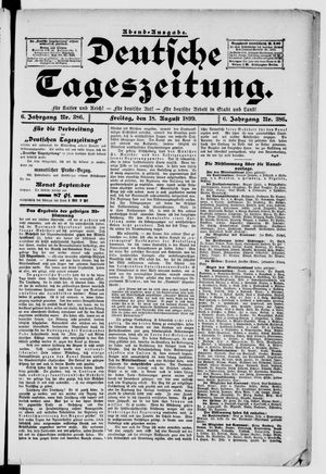 Deutsche Tageszeitung vom 18.08.1899