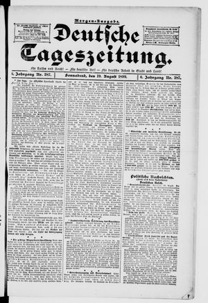 Deutsche Tageszeitung vom 19.08.1899
