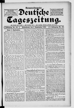 Deutsche Tageszeitung vom 02.09.1899