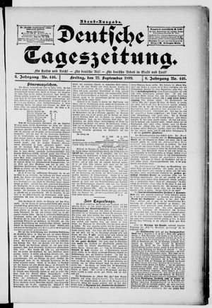 Deutsche Tageszeitung vom 22.09.1899