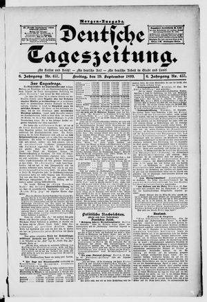 Deutsche Tageszeitung vom 29.09.1899