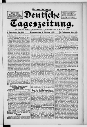 Deutsche Tageszeitung vom 03.10.1899