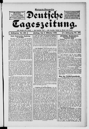 Deutsche Tageszeitung vom 06.10.1899
