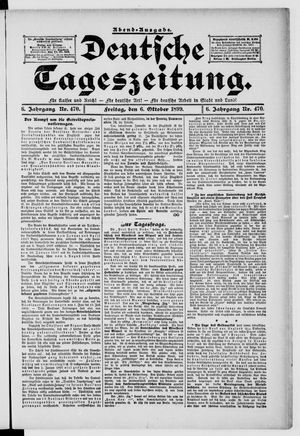 Deutsche Tageszeitung vom 06.10.1899