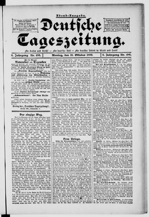 Deutsche Tageszeitung vom 16.10.1899