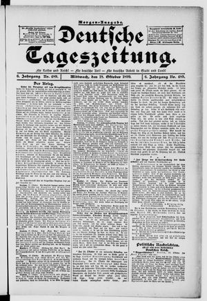 Deutsche Tageszeitung vom 18.10.1899