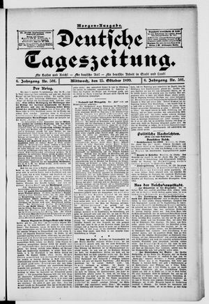 Deutsche Tageszeitung vom 25.10.1899