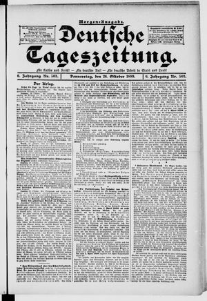 Deutsche Tageszeitung vom 26.10.1899