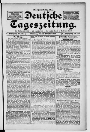 Deutsche Tageszeitung vom 31.10.1899