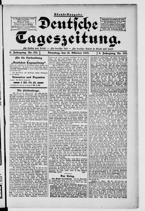 Deutsche Tageszeitung vom 31.10.1899