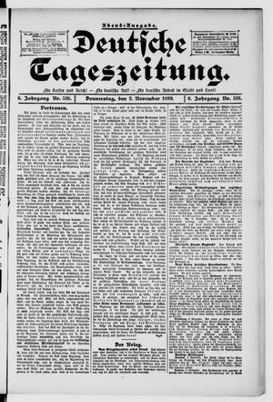 Deutsche Tageszeitung vom 02.11.1899
