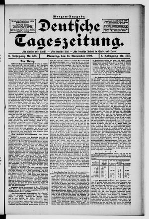 Deutsche Tageszeitung vom 14.11.1899