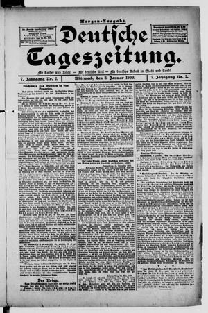 Deutsche Tageszeitung on Jan 3, 1900