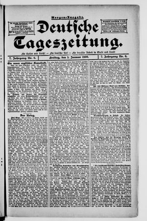 Deutsche Tageszeitung on Jan 5, 1900