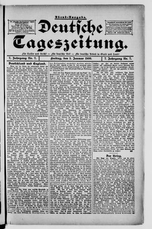 Deutsche Tageszeitung on Jan 5, 1900