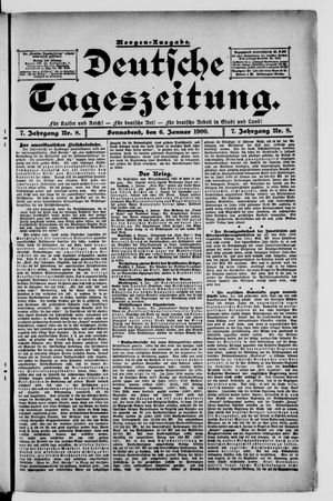 Deutsche Tageszeitung vom 06.01.1900