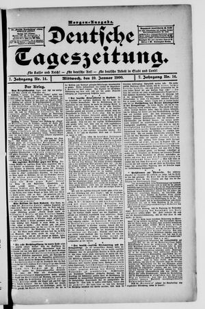 Deutsche Tageszeitung on Jan 10, 1900