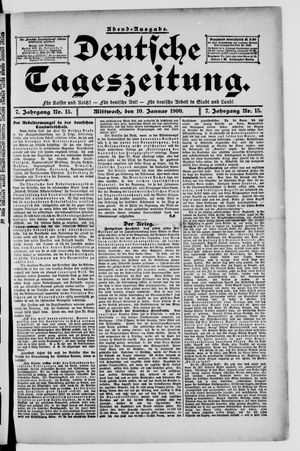 Deutsche Tageszeitung on Jan 10, 1900