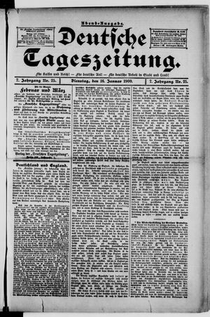Deutsche Tageszeitung on Jan 16, 1900