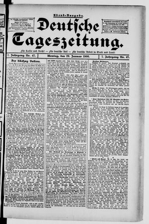 Deutsche Tageszeitung on Jan 29, 1900