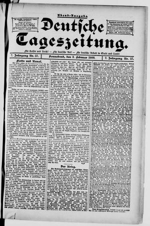 Deutsche Tageszeitung vom 03.02.1900