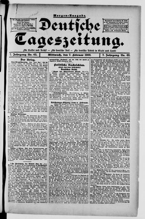 Deutsche Tageszeitung vom 07.02.1900
