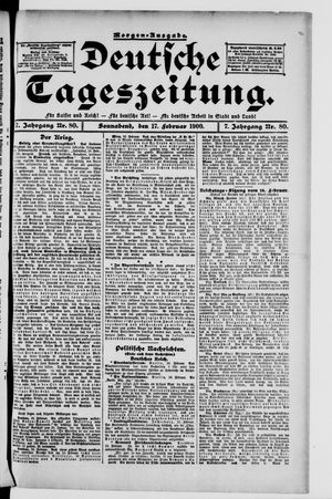 Deutsche Tageszeitung on Feb 17, 1900