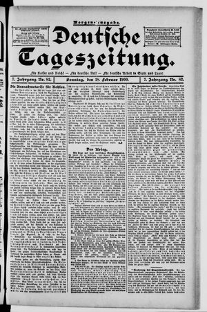 Deutsche Tageszeitung vom 18.02.1900