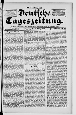 Deutsche Tageszeitung on Mar 6, 1900