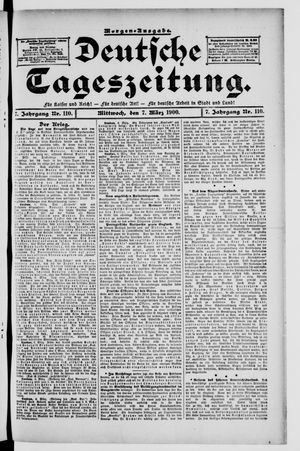 Deutsche Tageszeitung vom 07.03.1900