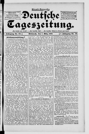 Deutsche Tageszeitung vom 07.03.1900