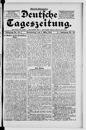 Deutsche Tageszeitung vom 08.03.1900