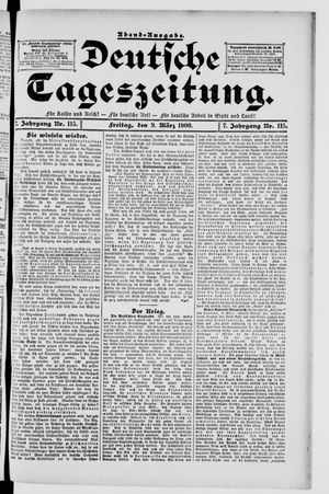 Deutsche Tageszeitung on Mar 9, 1900