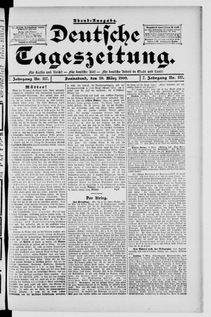 Deutsche Tageszeitung vom 10.03.1900