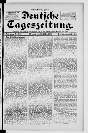 Deutsche Tageszeitung vom 12.03.1900
