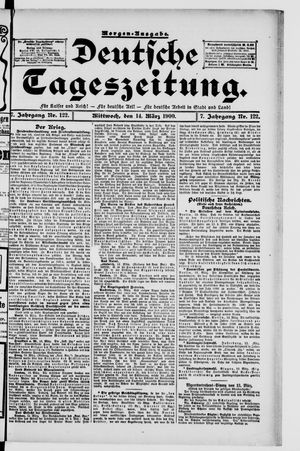 Deutsche Tageszeitung vom 14.03.1900