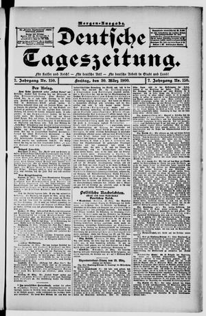 Deutsche Tageszeitung on Mar 30, 1900