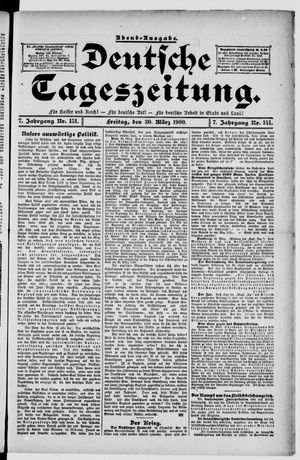Deutsche Tageszeitung on Mar 30, 1900