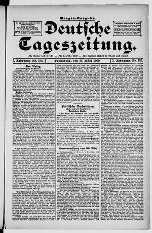Deutsche Tageszeitung vom 31.03.1900