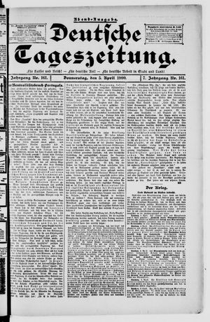 Deutsche Tageszeitung vom 05.04.1900