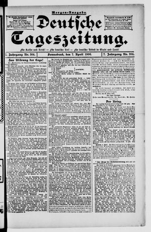 Deutsche Tageszeitung vom 07.04.1900