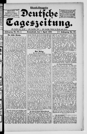 Deutsche Tageszeitung vom 07.04.1900