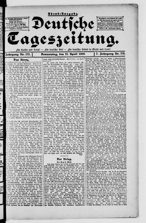 Deutsche Tageszeitung on Apr 12, 1900