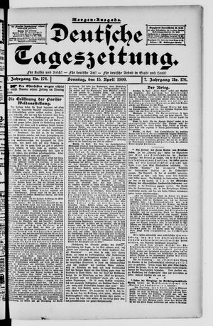 Deutsche Tageszeitung vom 15.04.1900