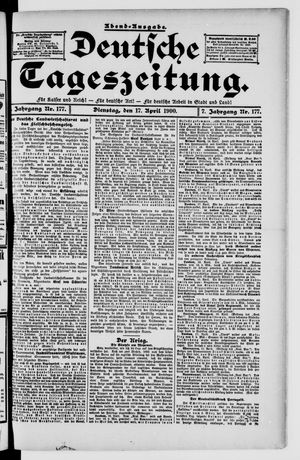 Deutsche Tageszeitung vom 17.04.1900