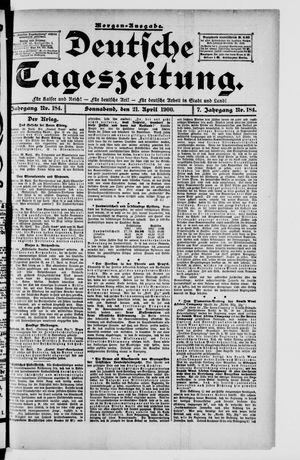 Deutsche Tageszeitung on Apr 21, 1900