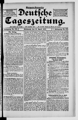 Deutsche Tageszeitung vom 25.04.1900