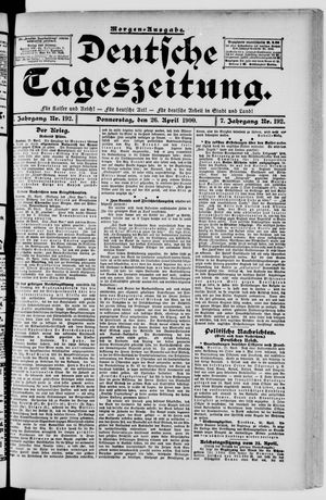 Deutsche Tageszeitung on Apr 26, 1900