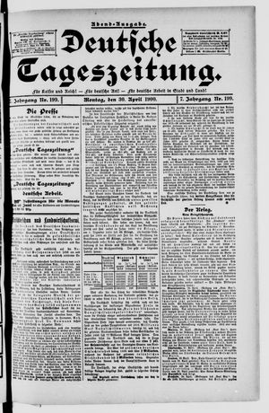 Deutsche Tageszeitung vom 30.04.1900
