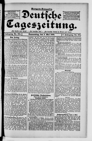 Deutsche Tageszeitung vom 03.05.1900